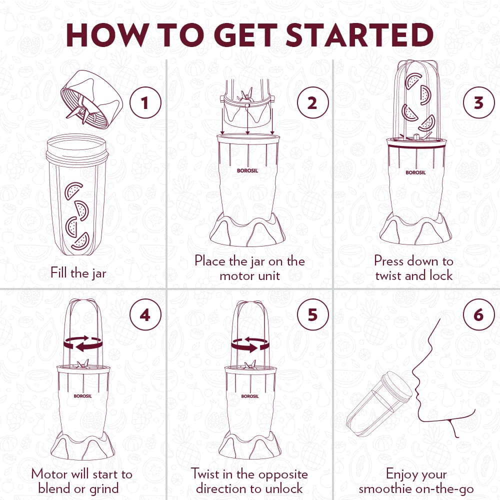 Borosil Nutrifresh PB31 Blender Grinder & Smoothie Maker