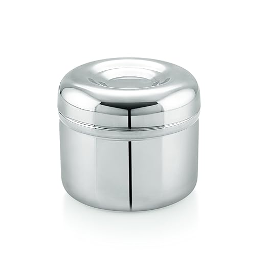 Mukti Premium Stainless Steel Tutti Frutti with Fancy Lid Food Storage Canister,Container,Dabba Set Ideal for Home & Kitchen Pack of 4-200,300,400,600ml