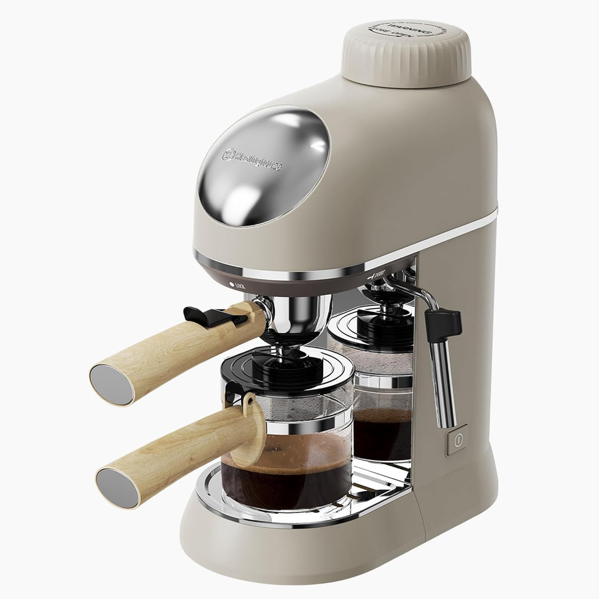 Espresso Coffee Maker 800 W 5 Bar Pump Pressure with Milk Frother WKCMF2012