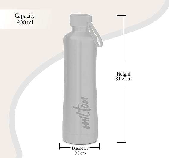 Tiara 1100 Stainless Steel 24 Hours Hot and Cold Water Bottle, 900 ml