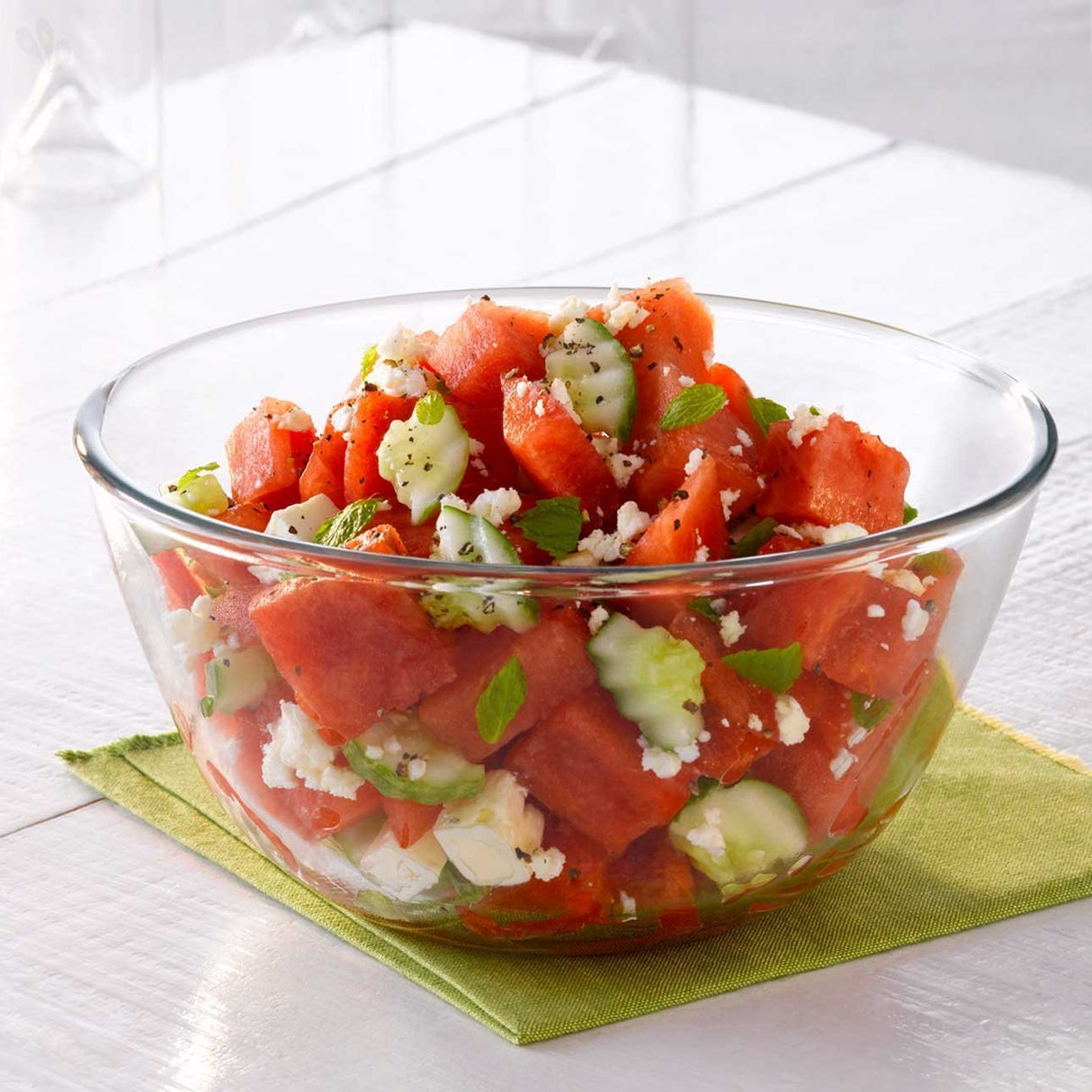 Glass Mixing & Serving Bowl, Oven & Microwave Safe Bowl, 500 ml, Borosilicate Glass, Clear