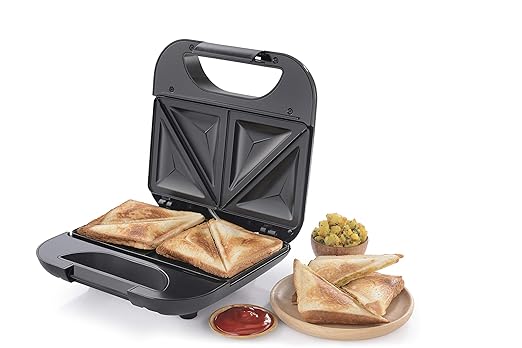 Usha 3772 750 -Watt 2-Slice Sandwich Toaster (Stainless Steel/Black)