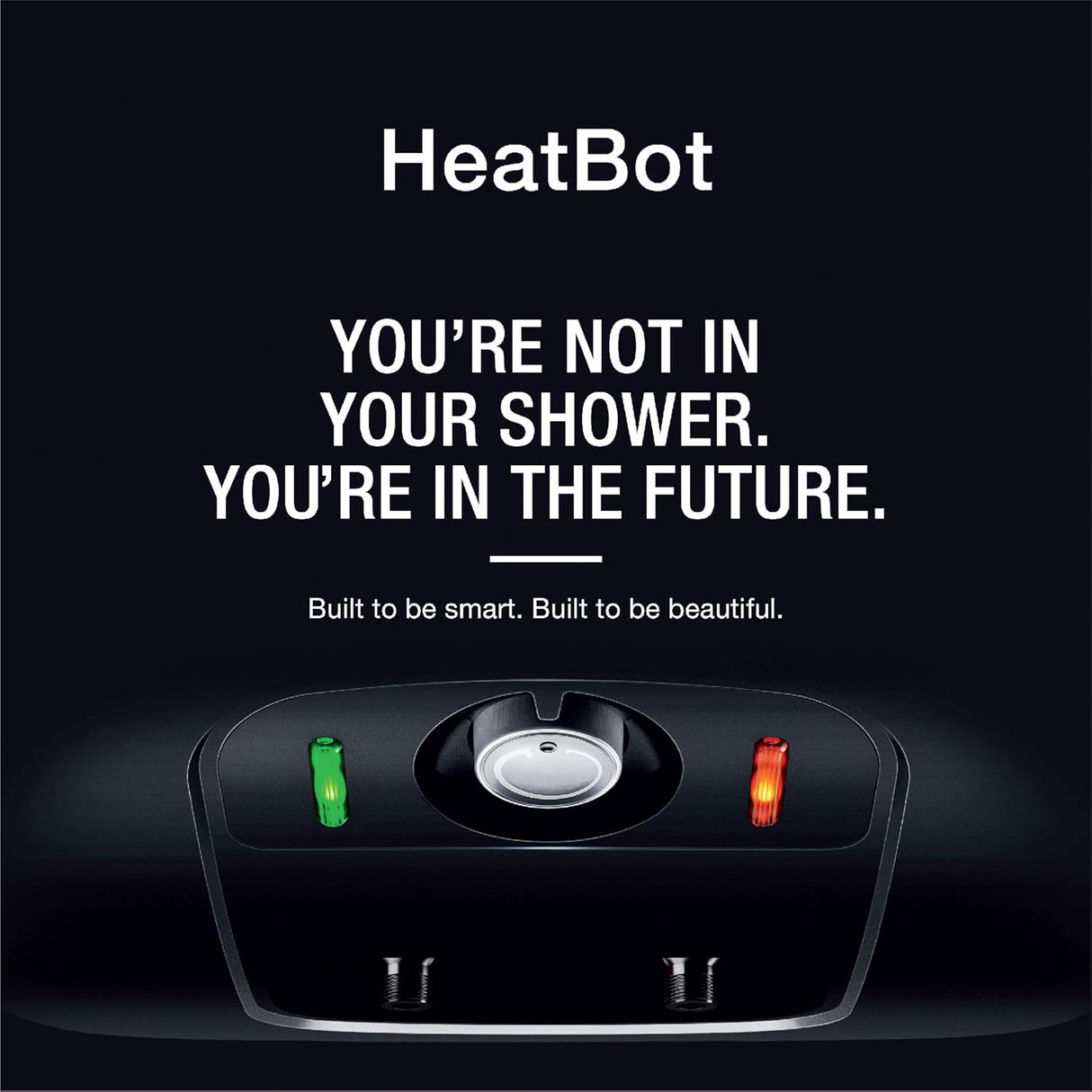 HeatBot 25 Litre Remote Controlled Water Heater with 2kW Heating Element, Blue Diamond Glass Tank | Wall Mount Geyser for Bathroom | Long lasting