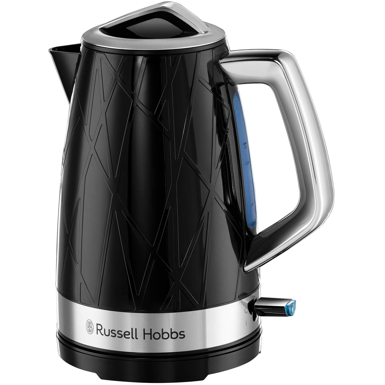 1.7 Litre 3000 W Structure Electric Kettle Black | Contemporary Design Cordless Kettle with Fast Boil and Boil Dry Protection | 28081-70