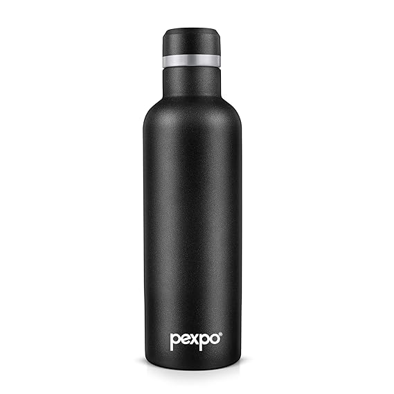 500ml Stainless Steel Vacuum Flask – Hot & Cold, ISI Certified, Knight Black, BPA Free