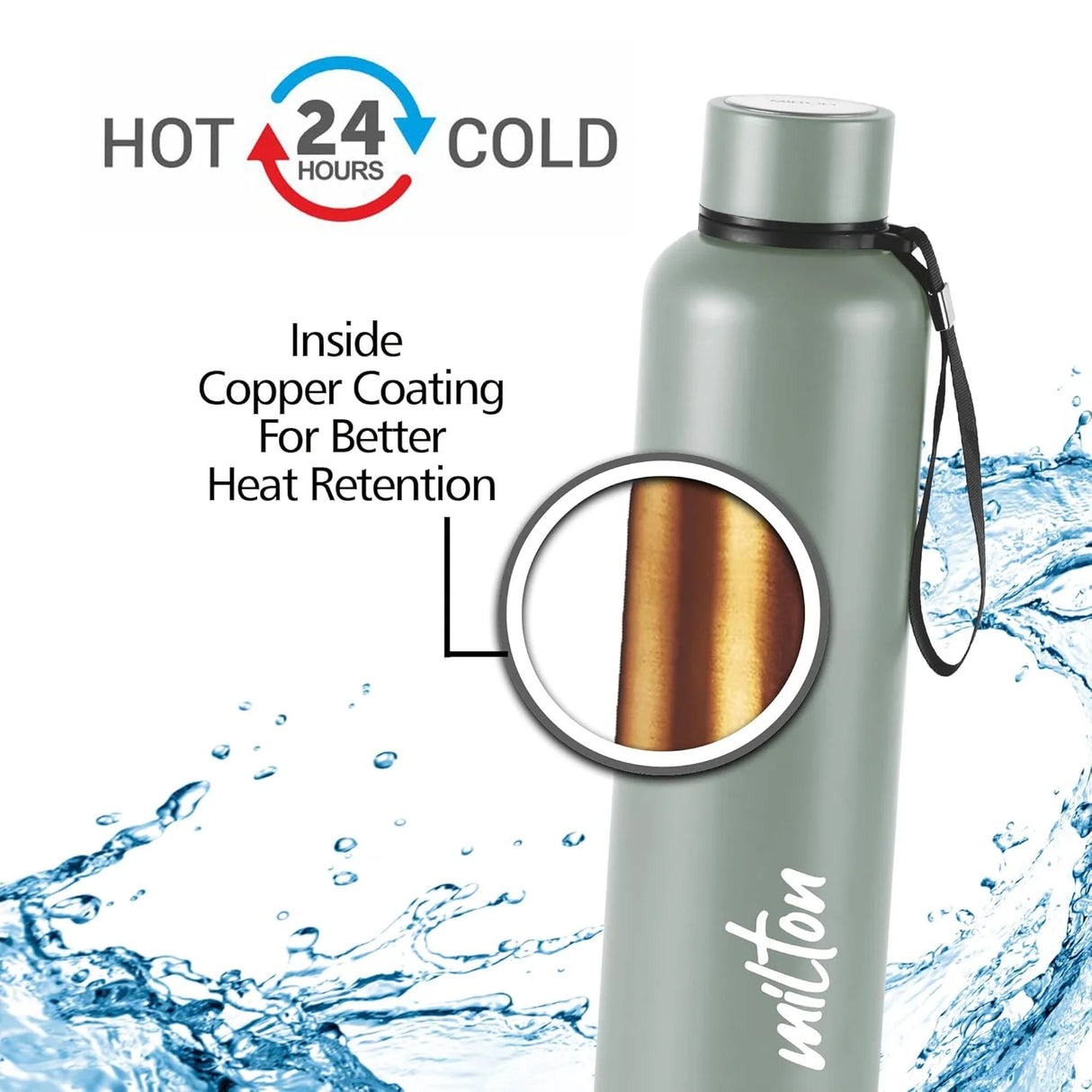 Milton Aura Thermosteel Bottle (Milton) 1000 ml