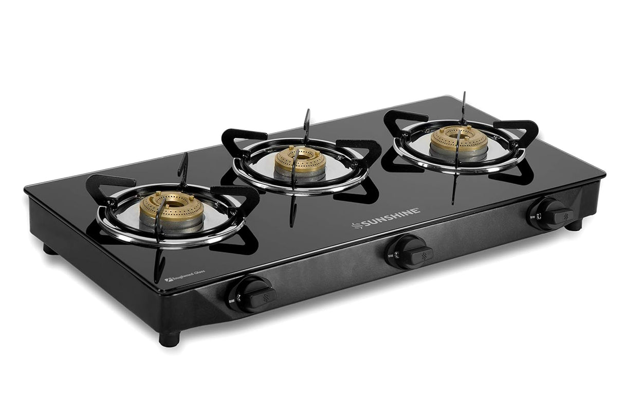 SUNSHINE Apollo 3 Burner Gas Stove Manual Ignition