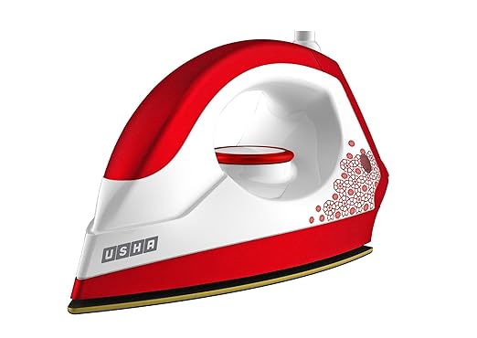 Usha EI 3302 Gold 1100-Watt Lightweight Dry Iron (Gold and Velvet Red)
