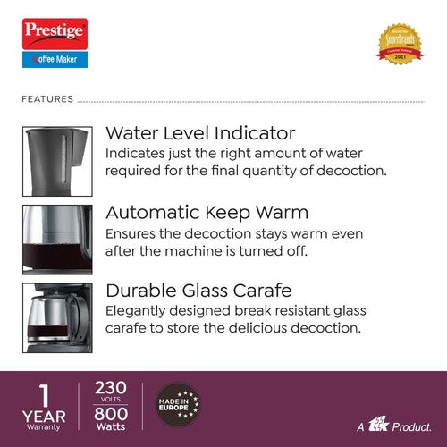 PCMD 5.0 Coffee Maker 800 W,1.2L