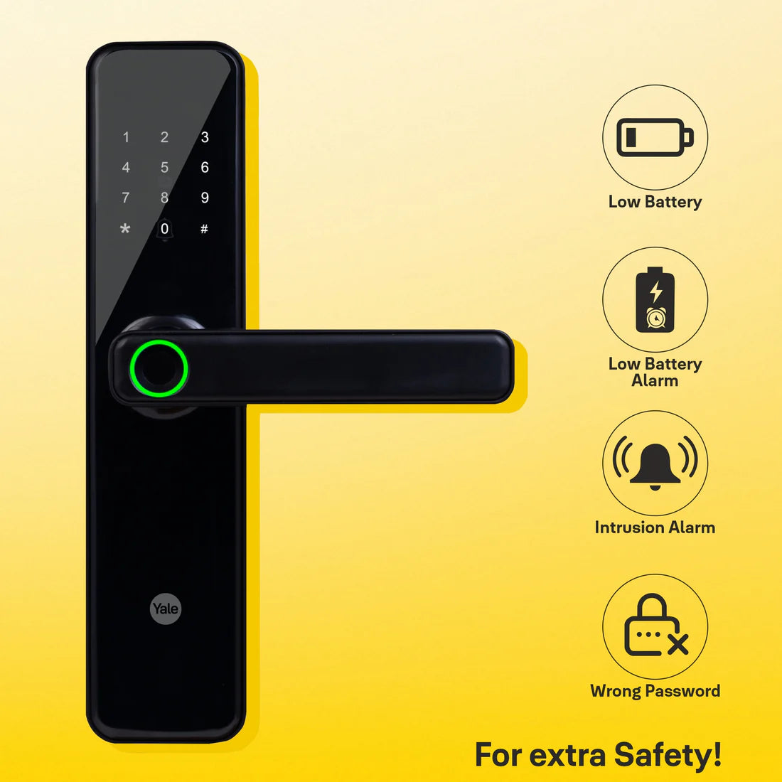 YDME 50 NxT Smart Door Lock (Black)