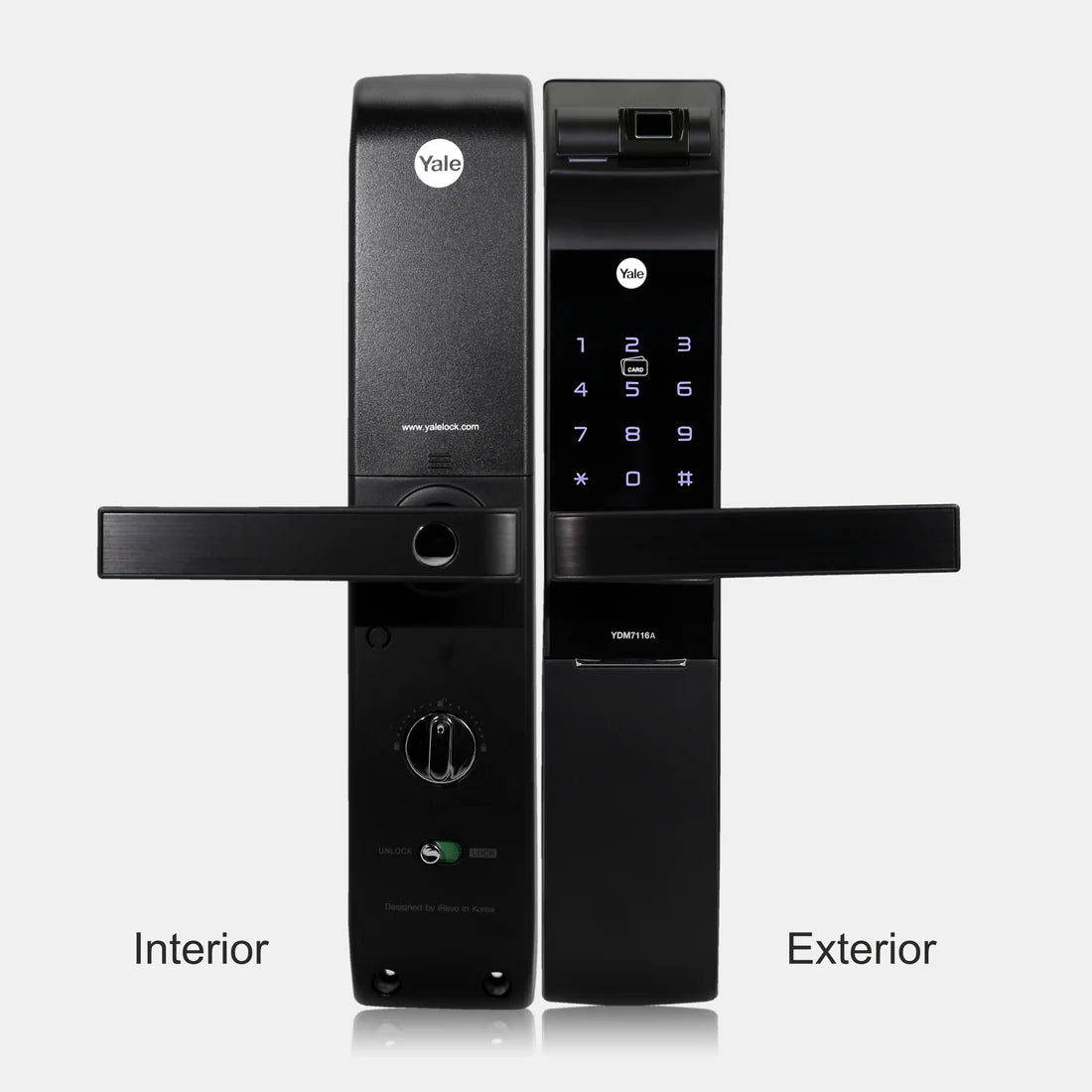 YDM 7116A Smart Lock (Matt Black)