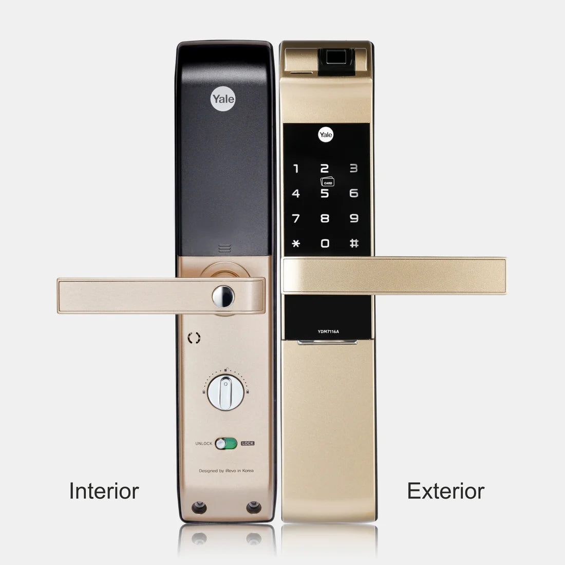 YDM 7116A Smart Lock (Champagne Gold)