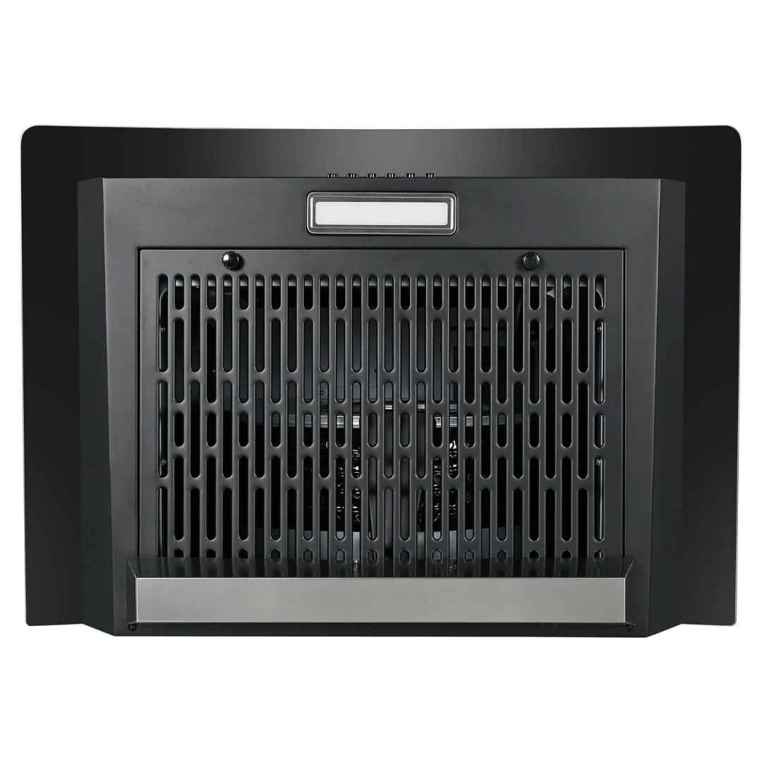Faber Hood Alpha HC PB BK 60 1500 m鲁/hr Auto clean Wall Mounted Chimney Baffle Filter Touch Control & Motion Sensor Black Tempered glass With Stainless Steel