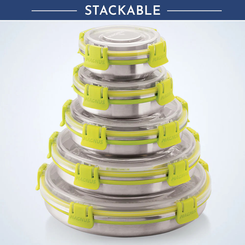 Klip Lock Stainless Steel Airtight Leakproof Storage Container 200ML – Premium Chocolate Container, Ideal Lunch Box for Office Men, Women & Kids