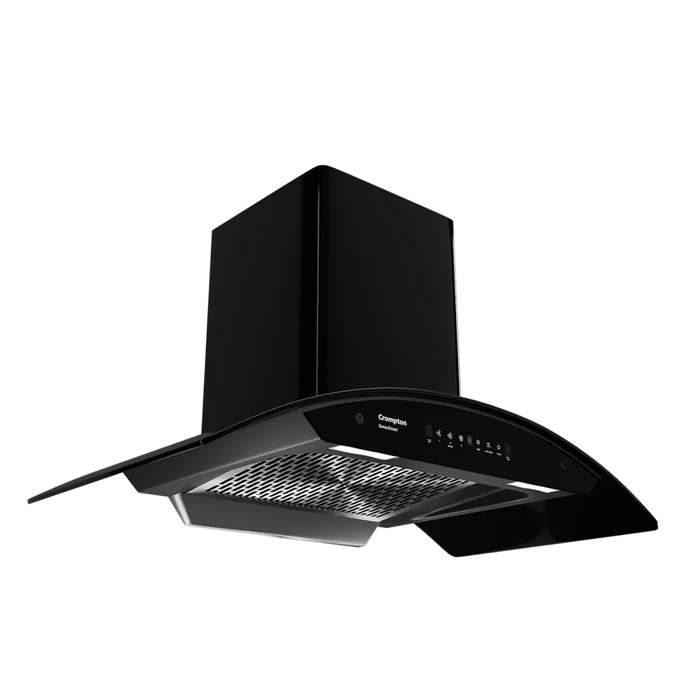 SensoSmart Curved 90cm Filterless Auto-Clean Chimney with SmartON, Gesture Control & Silent Inverter Motor