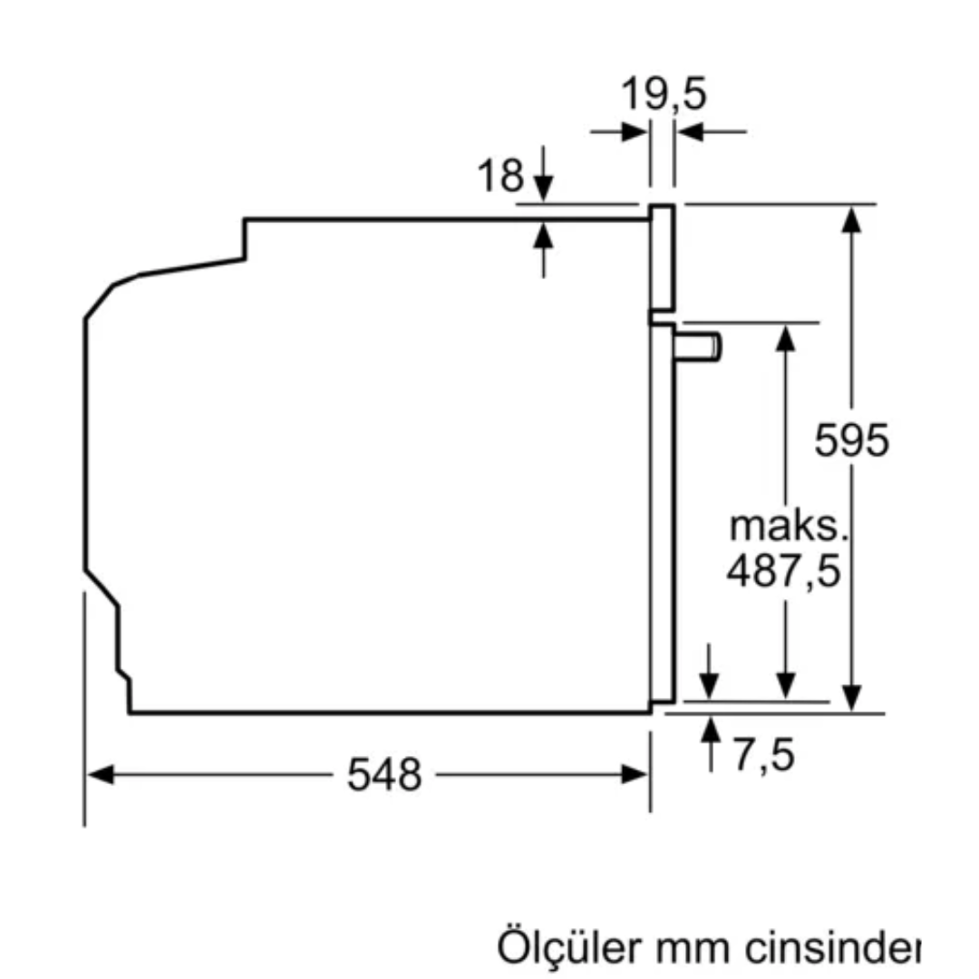 Bosch Serie 8 HBG7341B1 71 ltr Built-in Oven 60cm Black