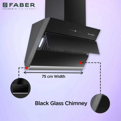 Faber HOOD ZENITH FL SC AC BK 75