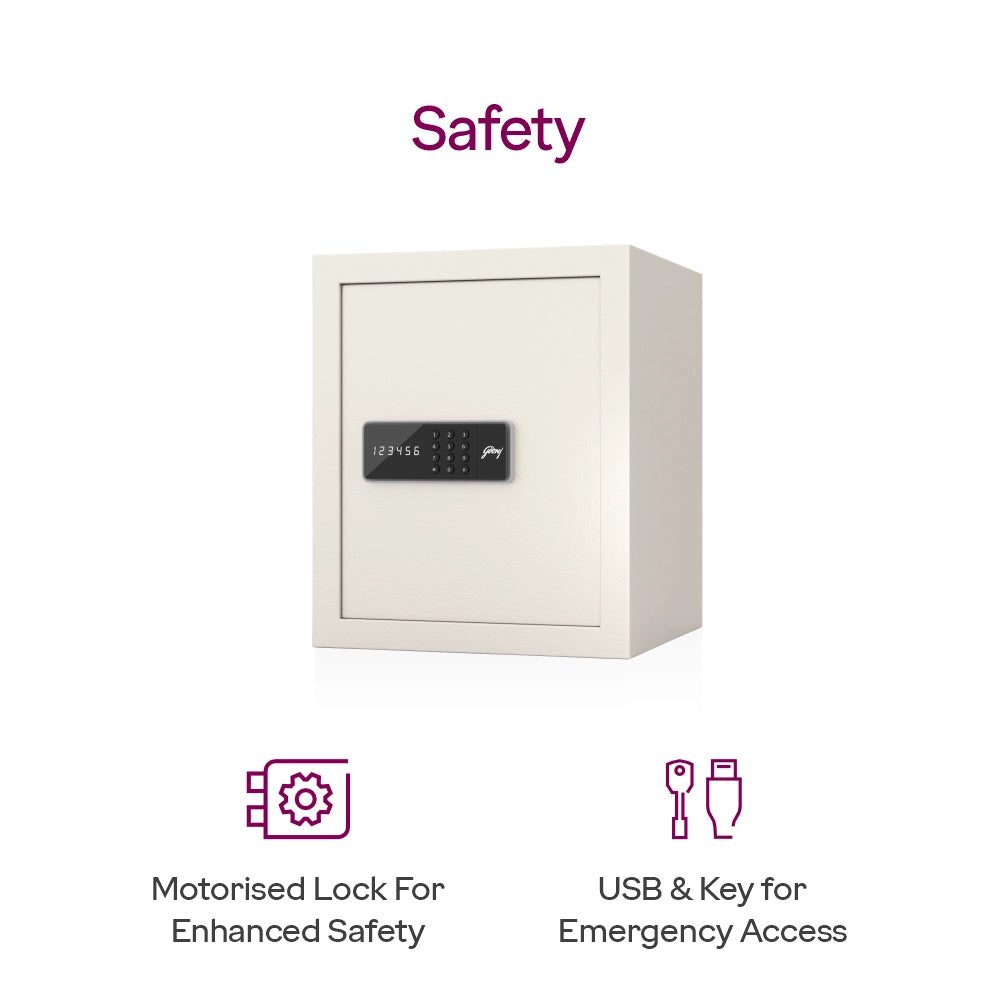 NX Pro Digital (40L) Ivory Home Locker