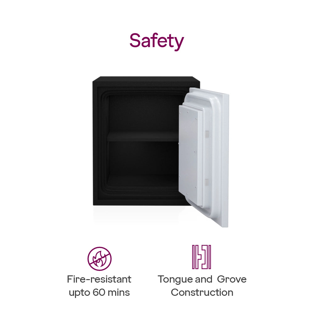 Safire 40L Fire-Resistant Home Locker with Key Lock