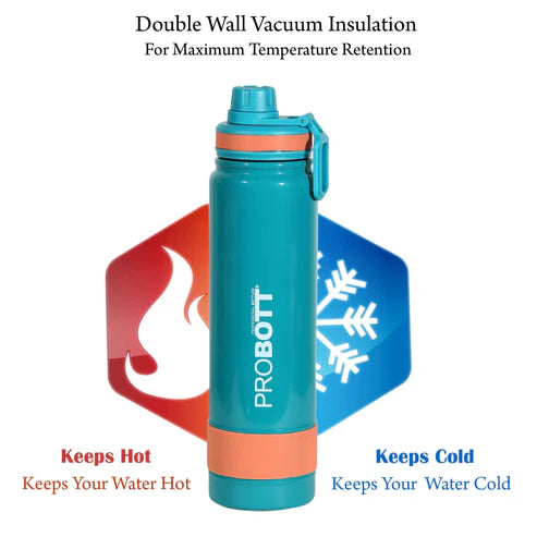 Rainbow 900ml Thermoses Vacuum Insulated Flask Sipper Bottle, Stainless Steel Water Bottle| PB 900-02