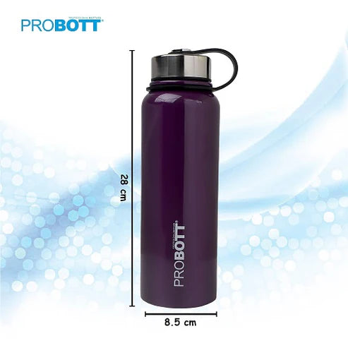 Hulk 1100ml Stainless Steel Water Bottle, Vacuum Insulated Flask | Hot & Cold | Leak-Proof | Beige | PB 1100-02