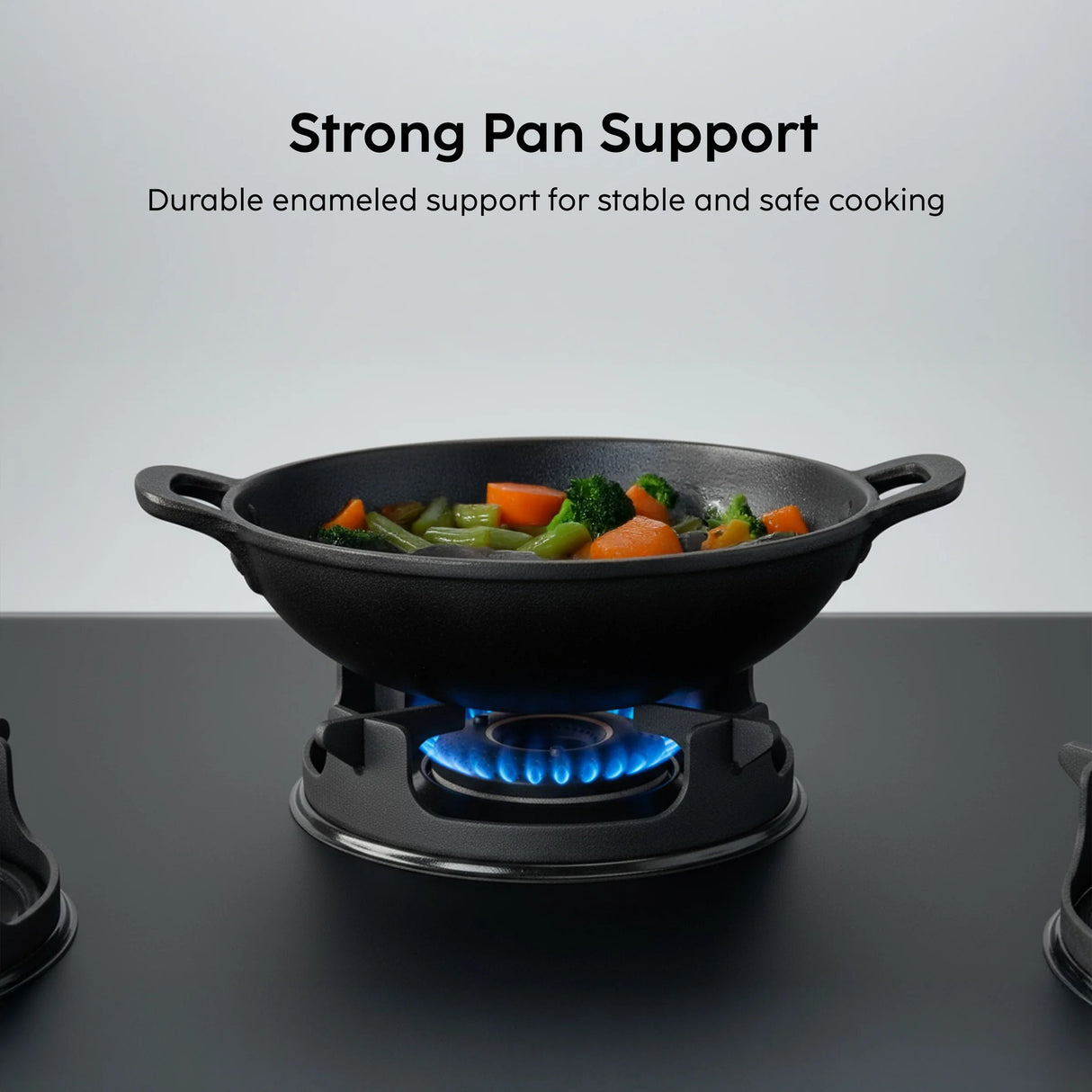 3 Burner Ultra Slim Matte Glass LPG Stove with Forged Brass Burners (CT1037USMG)