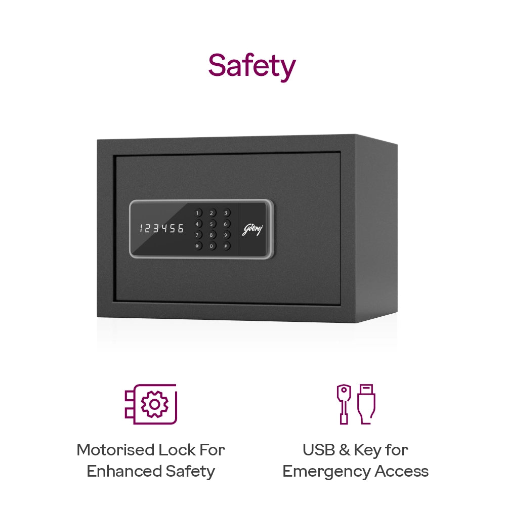 Godrej NX Pro Digital (8L) Ebony Home Locker