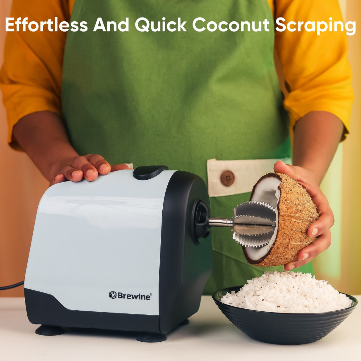 Coconut Scraper & Citrus Press 2-in-1