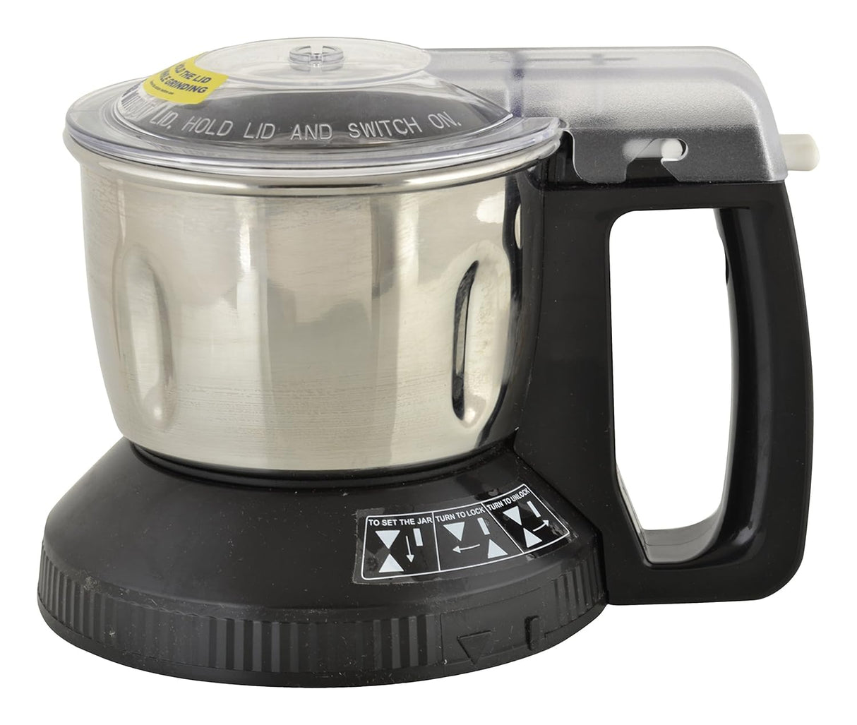 Stainless Steel Multi Jar for Dry/Wet Grinding – 0.6 L, Compatible with MX-AC310 Series Mixer Grinder (Black