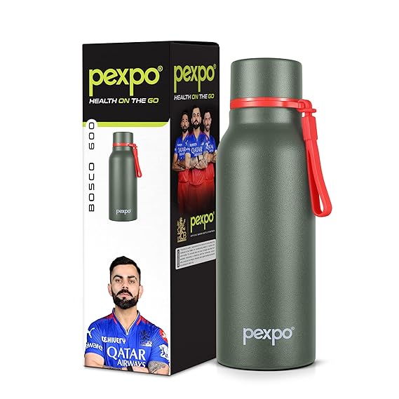 Pexpo Bosco Hot & Cold Water Bottle 600 ML Green