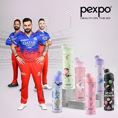 Pico 500 Cute Sipper 470ml Mermaid UV Printed Design – Hot & Cold Stainless Steel Kids Water Bottle, Vacuum Insulated, Leak Proof, RCB Edition