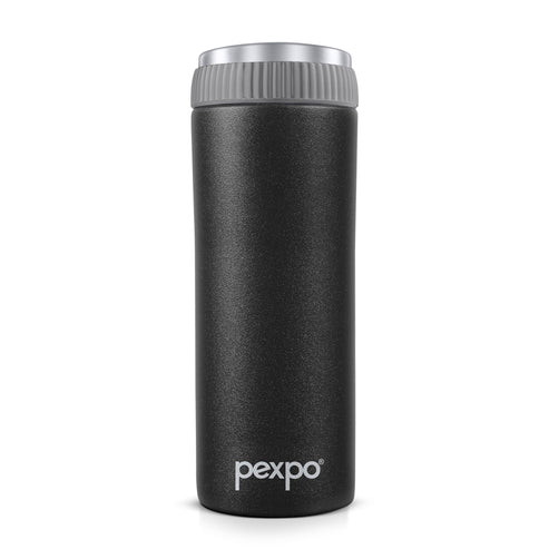 Pexpo Crypto Hot & Cold Water Bottle 500 ML Knight Black