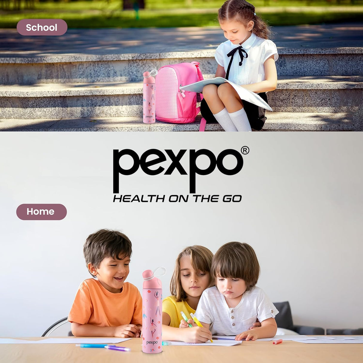 Pico 500 Cute Sipper 470ml Dancing UV Printed Design – Hot & Cold Stainless Steel Kids Water Bottle, Vacuum Insulated, Leak Proof, RCB Edition