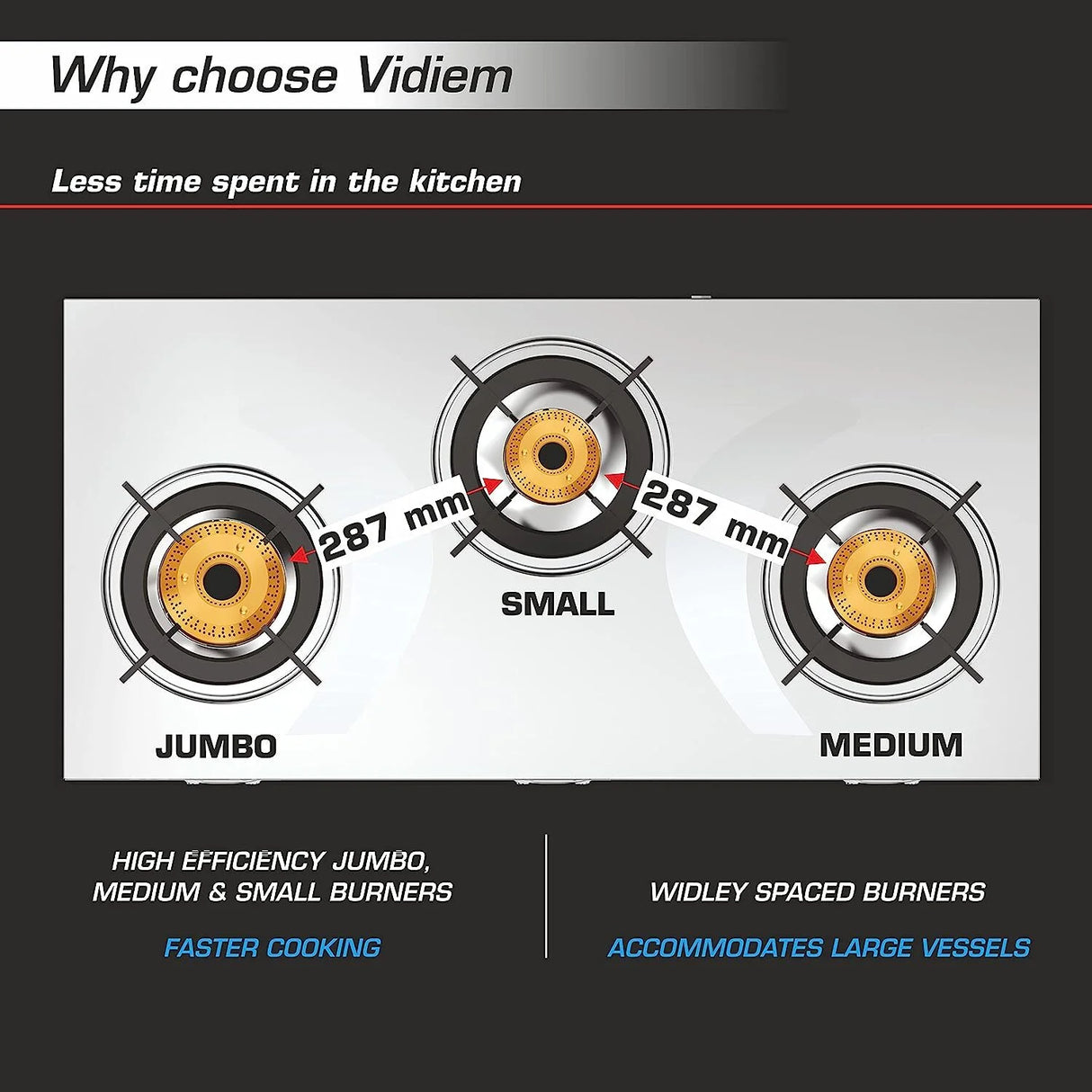 Tusker 3‑Burner Gas Stove