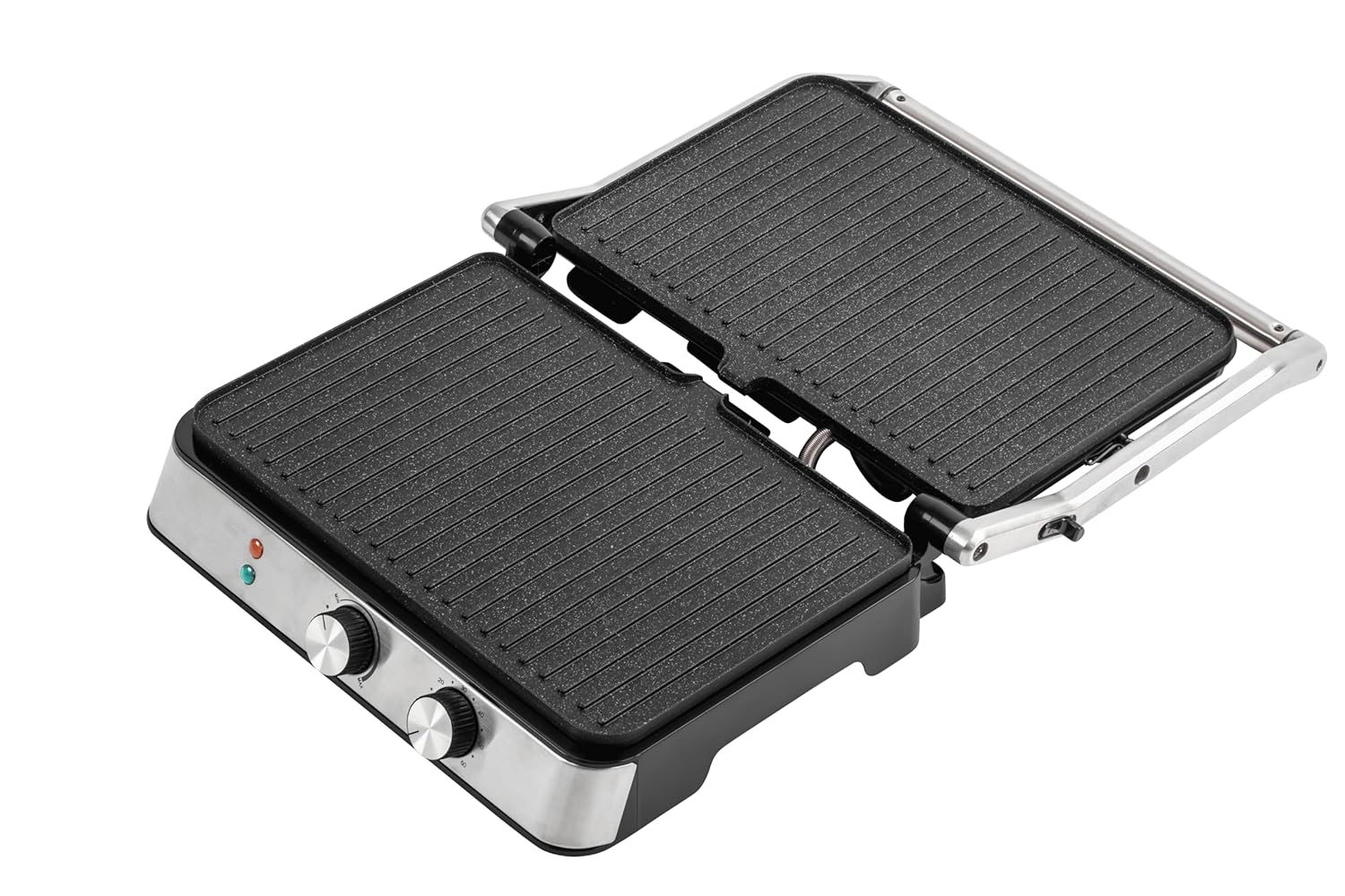 RST2006CG 2000W GrillMaster 180° 6-Slice Electric Grill Sandwich Maker | Full Flat Toaster Griller | Adjustable Temperature & Timer | Drip Tray, Ready-to-Cook Indicator