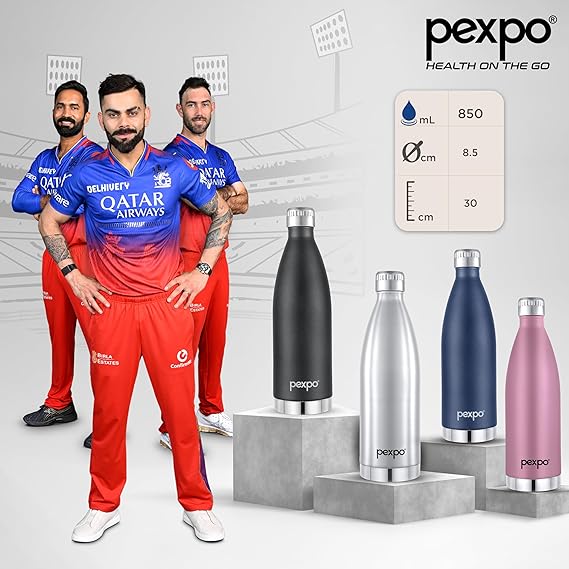 Extreme Pro 850 RCB Edition Stainless Steel Thermoflask 830ml – Hot & Cold, ISI Certified