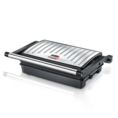 PEG 5.0 Non-Stick Coating 800 W Electric Grill (Silver and Black)