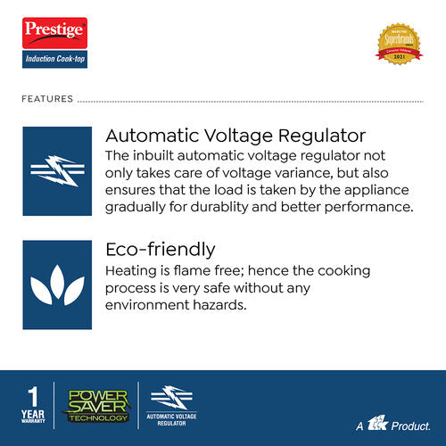 Induction Cooktop – Xpress 1200W | Preset Indian Menus | Power-Saving Technology | Durable Glass Body | Manual Ignition