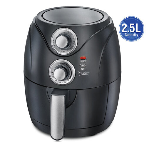 PAF 6.0 Electric Air Fryer | 80% less Oil Consumption | 2.5L Capacity | 1200 Watts Power | Fry,Grill,Roast & More | Temperature & Time Control |Easy to Clean Frying Basket | Black