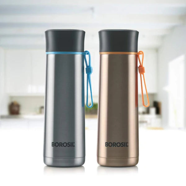 Sprint – 400 mL (BT40055B106) | Hot & Cold Stainless Steel Bottle with Carry Case & Loop for Easy Portability