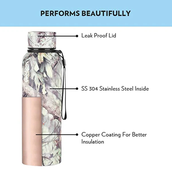 Trek Slate 700ML Hot n Cold Stainless Steel Bottle (BT700SLT115) – 20 Hours Hot, 24 Hours Cold, Wide Mouth, Durable Finish