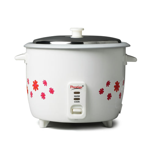 PRWO Electric Rice Cooker with Close Fit Lid | 1.8L Capacity | Keep Warm Mode | Additional Cooking Pan