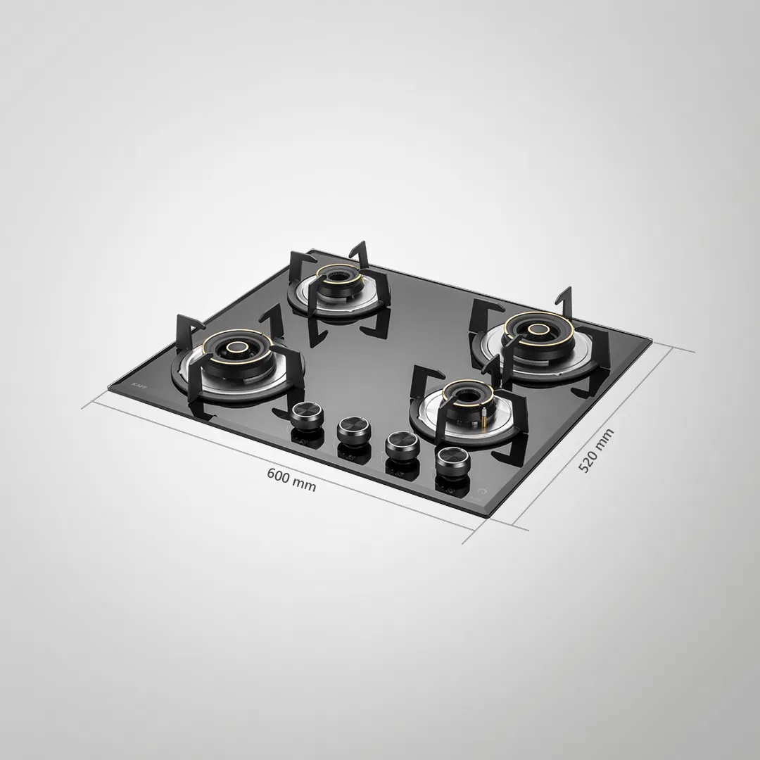 ALN 604 – 60cm Built-in Hob with 4 High-Efficiency Brass Burners & Auto Ignition