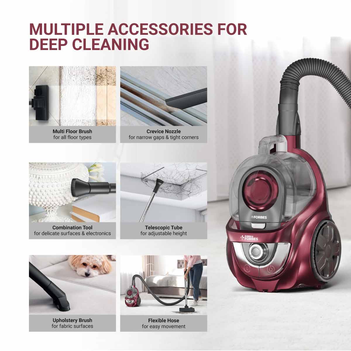 Tornado Canister Vacuum Cleaner