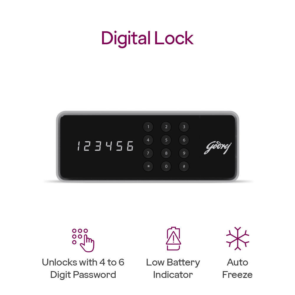 NX Pro Digital (25L) Ivory Home Locker