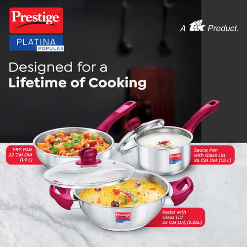 Platina Popular Stainless Steel 3PCS BYK SET Cookware 37451