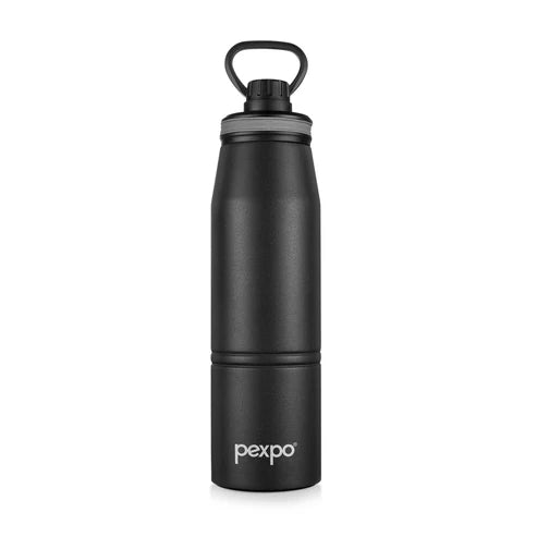Pexpo Altros Hot & Cold Water Bottle 940ML KNIGHT BLACK