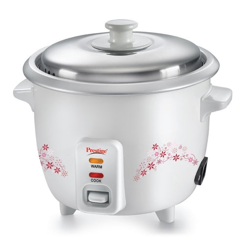 Delight PRWO Electric Rice Cooker (Off-white) | Close Fit Lid | Detachable Power Cord | Keep Warm Mode