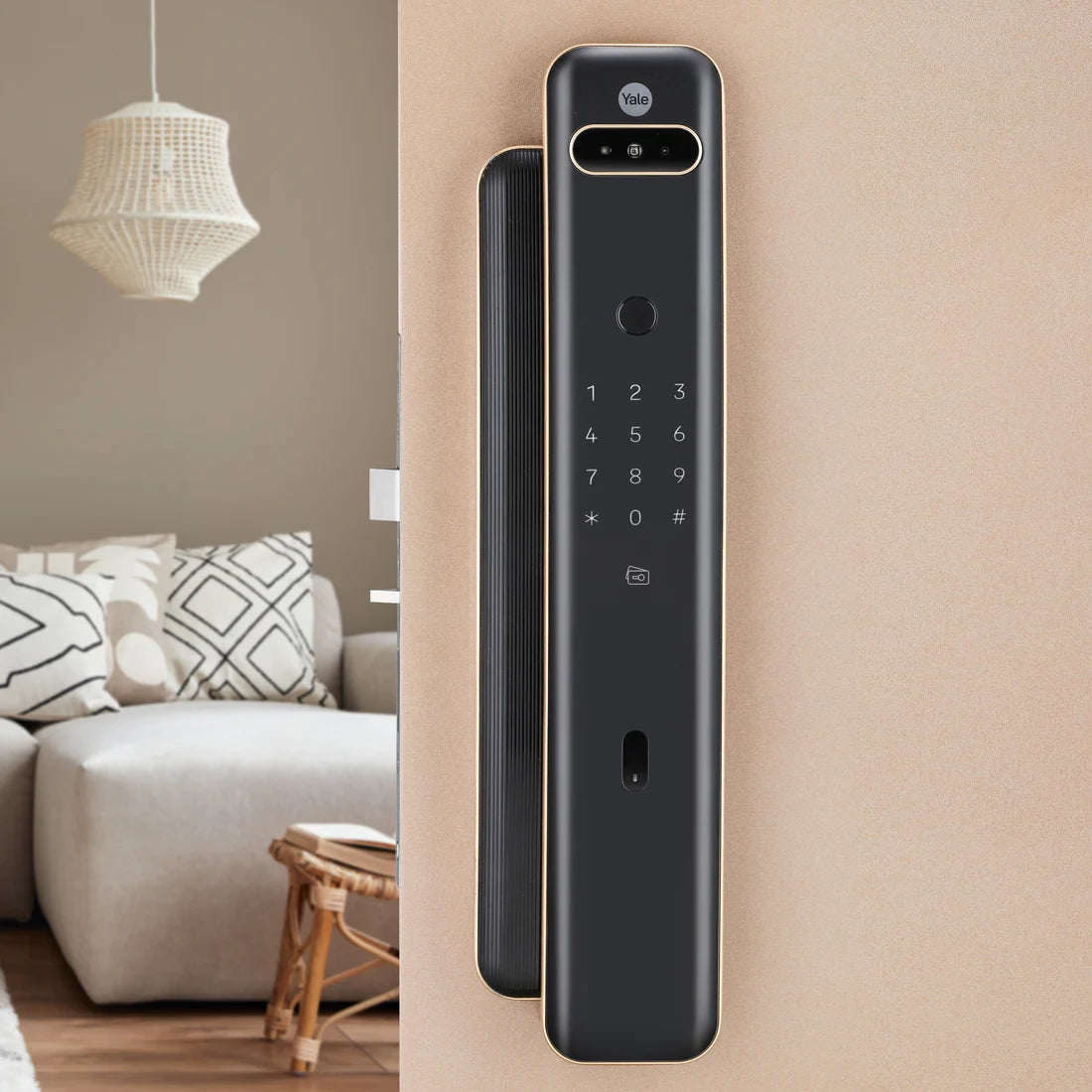 Luna Pro+ Smart Lock with Face scan technology, Fingerprint, PIN, RFID and Manual Key (Bluetooth Module and Wifi Bridge Included)