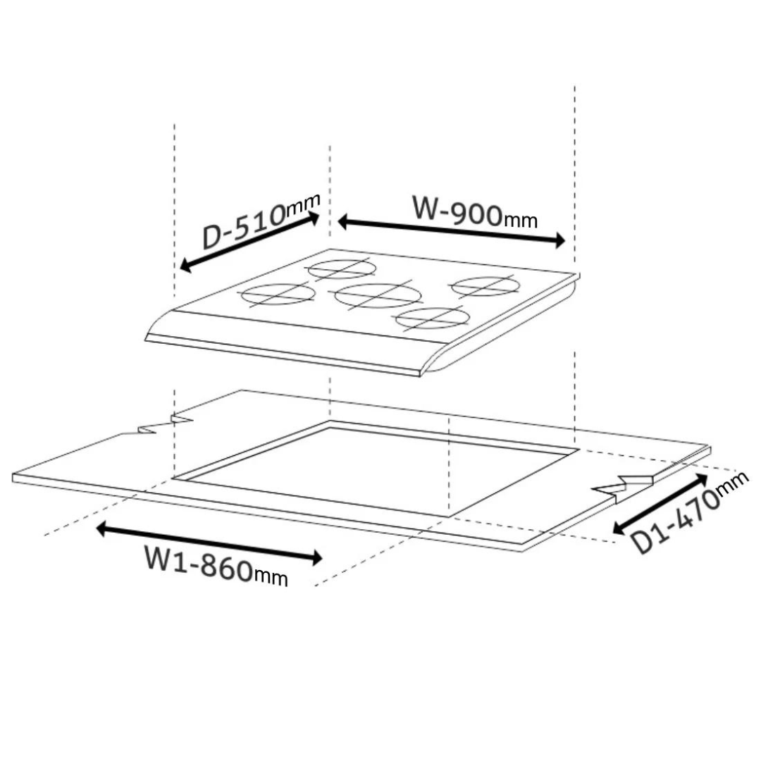 Glen BH 1095 SQ DB TR 5 Burner